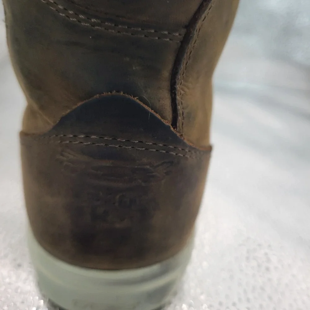 TCX Street Ace Waterproof Brown Leather Motorcycle Riding Boots Mens Size 42 8.5